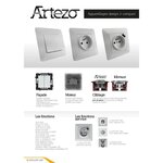 ARTEZO Prise TV  Ø9,52 mm blanc