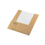 Lot de 500 sachets panini kraft compostables - vegware -  - papier 51x203x230mm