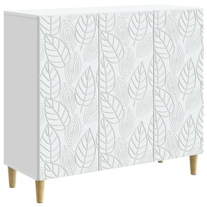 vidaXL Buffet Blanc 89 x 34 5 x 80 cm Bois d'ingénierie