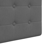 vidaXL Tête de lit suspendue Avec lumière LED Gris foncé Tissu