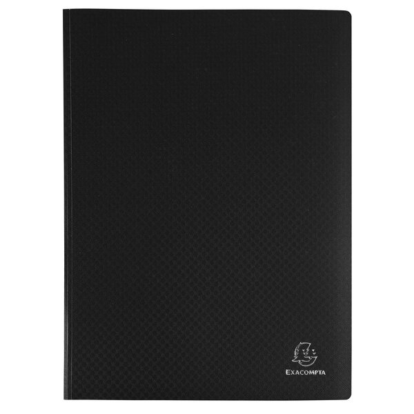 Protège-documents En Polypropylène Souple Opak 100 Vues - A4 - Noir - X 12 - Exacompta