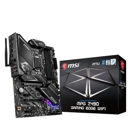 Msi mpg z490 gaming edge wifi carte mère intel z490 lga 1200 atx