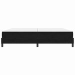 vidaXL Lit à ressorts avec matelas Noir 200 x 200 cm tissu