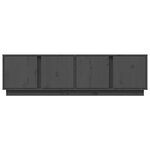 vidaXL Meuble TV Gris 140x40x40 cm Bois de pin massif