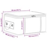 vidaXL Boîte de rangement avec fenêtre latérale transparente 2 Pièces