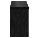 vidaXL Porte-manteau mural avec étagère Chêne noir 50 x 16 x 26 cm