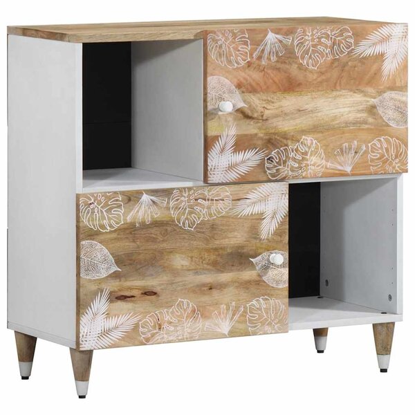 vidaXL Buffet 80x33 5x75 cm bois massif de manguier