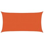 vidaXL Voile d'ombrage 160 g/m² rectangulaire orange 3x6 m PEHD