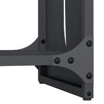 vidaXL Portant de bois chauffage anthracite 40x30x80 cm