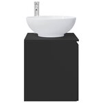 vidaXL Vanité de lavabo mural Noir 49 5 x 44 5 x 65 cm