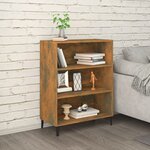 vidaXL Buffet Chêne fumé 69 5x32 5x90 cm Bois d'ingénierie
