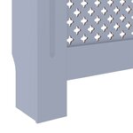 vidaXL Cache-radiateur MDF Gris 78 cm