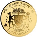 Pièce de monnaie en Or 1000 Francs g 0.031 (1/1000 oz) Millésime  PEACE DOVE 1/1000