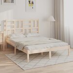 vidaXL Cadre de lit sans matelas bois massif 120x200 cm