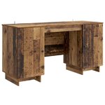 vidaXL Bureau Bois ancien Bois d'ingénierie 142 5 x 50 x 75 cm