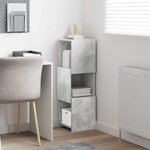 vidaXL Meuble d'angle Blanc 30 5x30x95cm Bois d'ingénierie