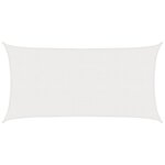 vidaXL Voile d'ombre Blanc 2 x 6 m HDPE