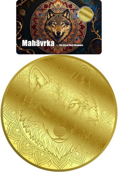 Monnaie GREAT WOLF Mandala 1/200 Oz Or 30$ Liberia 2026 (PRÉCOMMANDE)