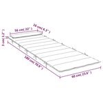vidaXL Coussin de chaise longue motif de feuilles 180x60x4 cm