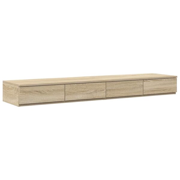 vidaXL Tiroirs de lit avec tiroir Chêne sonoma 140 x 36.5 x 16.5 cm