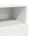 vidaXL Table de chevet avec 2 tiroirs blanc 36x36x68 cm