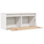vidaXL Armoire murale Blanc 80x30x35 cm Bois de pin massif