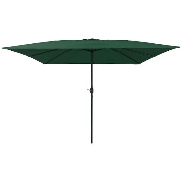 vidaXL Parasol de jardin Vert et Noir 295 x 295 x 245 cm