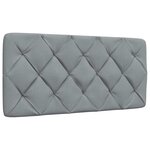 vidaXL Cadre de lit sans matelas gris clair 100x200 cm tissu