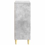 vidaXL Buffet Gris béton 66 x 34 5 x 90 cm Bois d'ingénierie