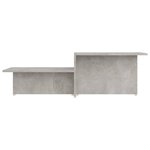 Vidaxl table basse gris béton 111 5x50x33 cm bois d'ingénierie