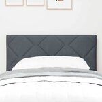 vidaXL Tête de Lit LED Geometric Manuel Gris foncé 80 cm Velours