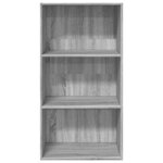 vidaXL Bibliothèque sonoma gris 60x30x114 cm bois d'ingénierie