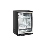 Arrière-bar réfrigéré  1 porte vitrée inox - 138 litres - cool head - r600a - acier inoxydable1138vitrée/battante 510x500x745mm