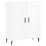 vidaXL Buffet Blanc brillant 69 5x34x90 cm Bois d'ingénierie