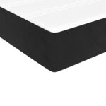 vidaXL Matelas de lit à ressorts ensachés Noir 140x200x20 cm Velours