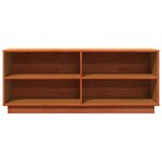 vidaXL Armoire à chaussures cire marron 110x34x45 cm bois pin massif