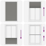 vidaXL Store plissé anthracite 115x200 cm largeur du tissu 114 4 cm