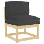 vidaXL Coussin Noir 50 x 40 x 12 cm Tissu Oxford