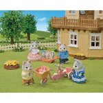 Sylvanian families - les freres et soeurs husky et leur tandem