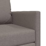 vidaXL Canapé-lit avec coussin Taupe 74 x 77 x 81 cm tissu