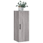 vidaXL Armoire murale sonoma gris 34 5x34x90 cm