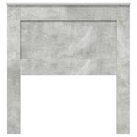 vidaXL Tête de lit avec tête de lit Gris béton 80 cm Bois d'ingénierie