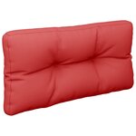 vidaXL Coussin de palette rouge 80x40x12 cm tissu