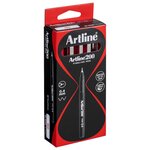 Stylo Feutre 200 Permanent Indélébile Pointe 0 4 mm Rouge x 12 ARTLINE