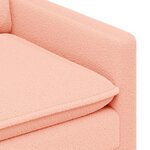 vidaXL Canapé Rose 76 x 81 x 87 5 cm Tissu