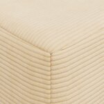 vidaXL Canapé-lit pliable Crème 60 x 70 x 41 cm Tissu