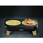 Tefal py900d12 gourmet crêpière deux plaques amovibles antiadhésives température règlable multi usage crêpes  galettes  pancakes