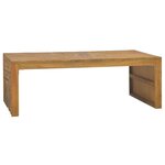 Vidaxl table basse bois de teck massif 110x35x38 cm