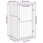 vidaXL Abri à outils de jardin anthracite 88x89x161 cm acier galvanisé