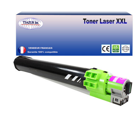 Toner compatible avec ricoh aficio mpc2800  mpc3300  mpc3001  mpc3501 - magenta - 15 000 pages - t3azur